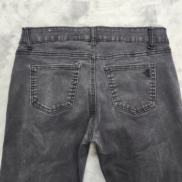 V.I.P. Jeans Women 9/10 Black Super Stretch Distressed Denim Skinny Ankle Casual - Picture 4 of 13